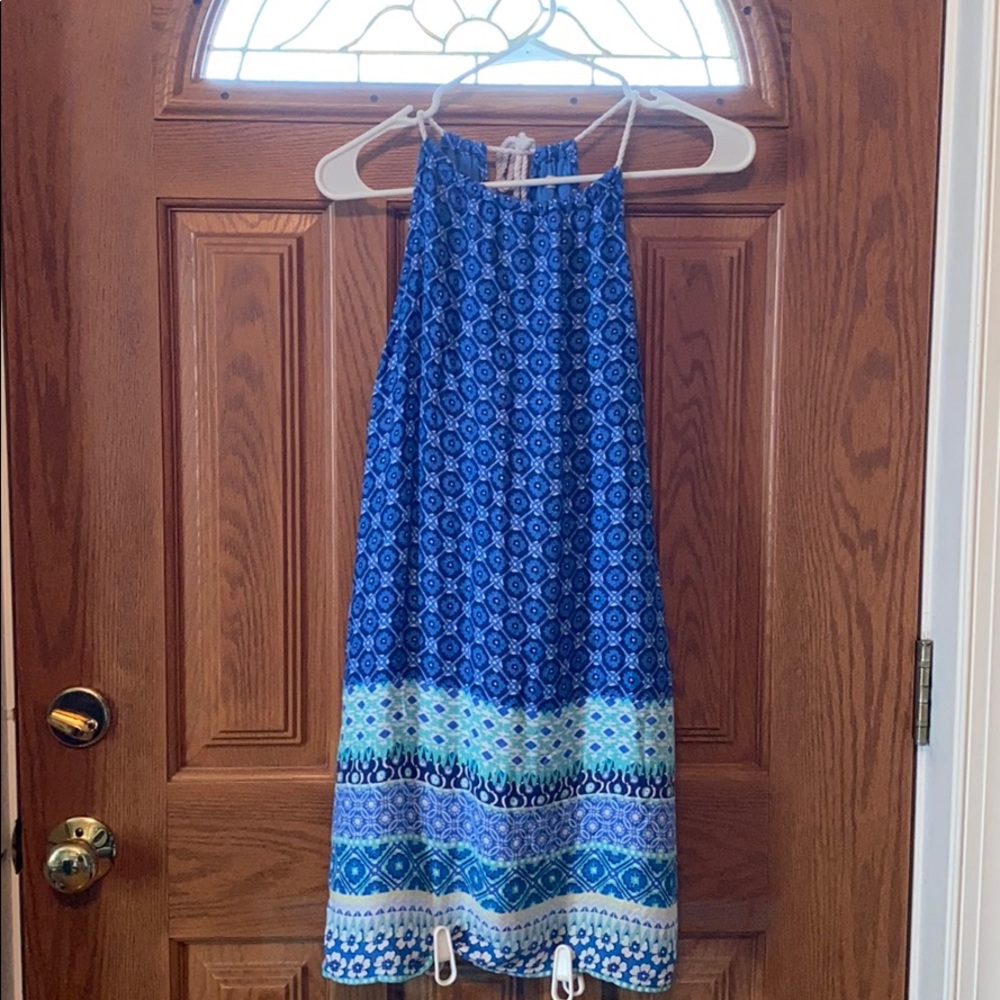 Blue Hollister tie dress